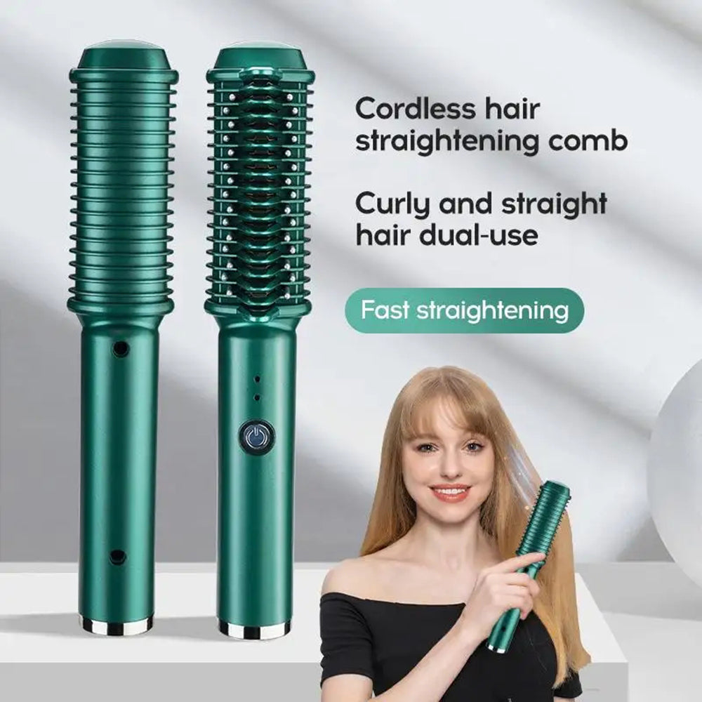 Electric Hair Comb for Curling & Straightening